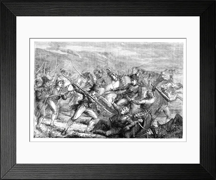 Framed Print : Irish anti-tithe agitation, Carrickshock, 1831 (c1895) Framed Print : Irish anti-tithe agitation, Carrickshock, 1831 (c1895)