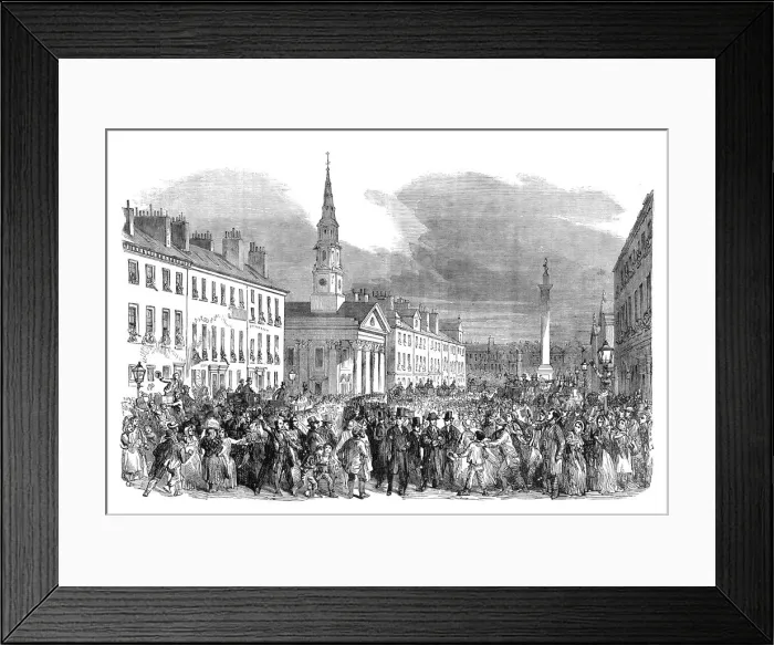 Framed Print : A procession of seceding ministers from St. Andrews Church, Edinburgh, c1895 Framed Print : A procession of seceding ministers from St. Andrews Church, Edinburgh, c1895