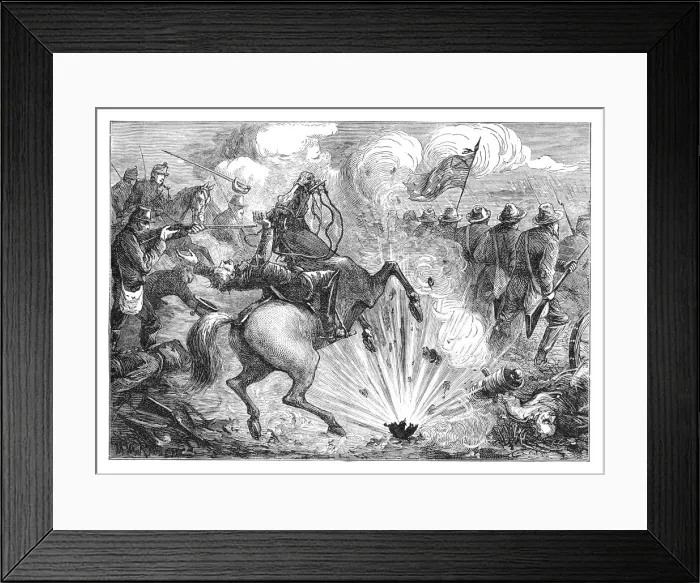 Framed Print : The Battle of Pittsburgh Landing, 1862, (late 19th century)