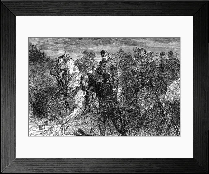 Framed Print : General Jackson mortally wounded, (late 19th century) Framed Print : General Jackson mortally wounded, (late 19th century)