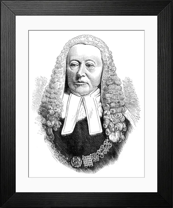 Framed Print : Sir Alexander Cockburn, Lord Chief Justice of England, (late 19th century) Framed Print : Sir Alexander Cockburn, Lord Chief Justice of England, (late 19th century)