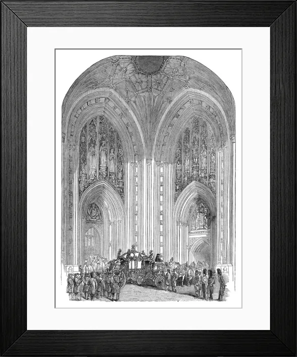 Framed Print : Houses of Parliament, Grand Entrance, Westminster, London, late 19th century Framed Print : Houses of Parliament, Grand Entrance, Westminster, London, late 19th century