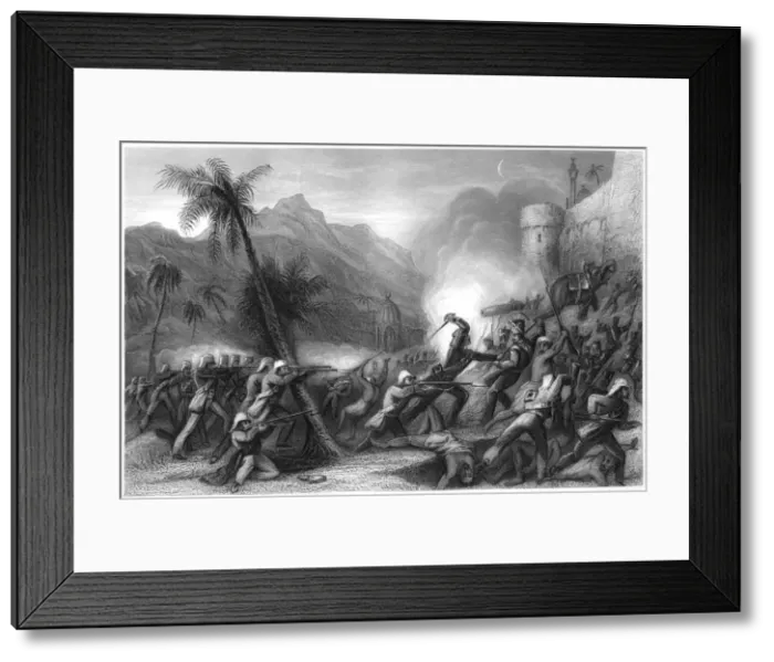Framed Print : Repelling a sortie before Delhi, 1857, (c1860) Framed Print : Repelling a sortie before Delhi, 1857, (c1860)