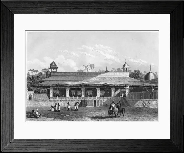 Framed Print : The Dewas Khan, (Hall of Audience), Delhi, c1860 Framed Print : The Dewas Khan, (Hall of Audience), Delhi, c1860