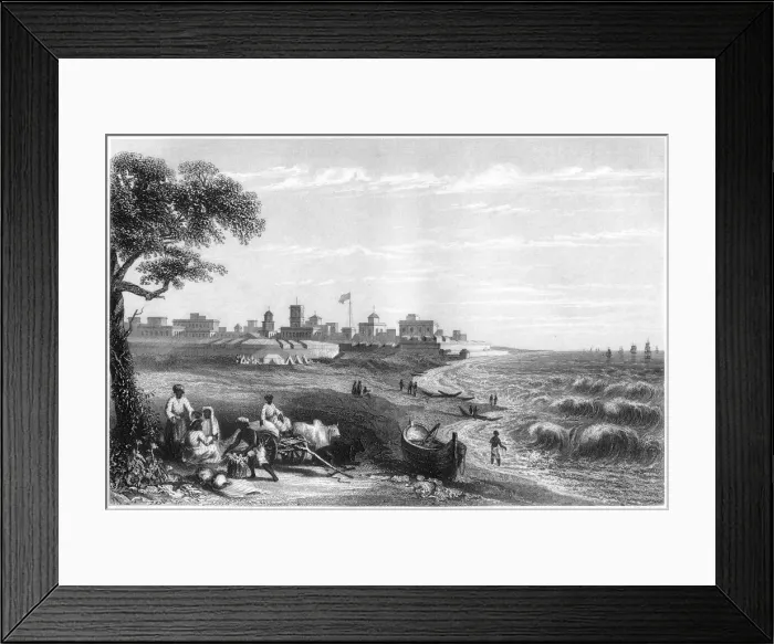 Framed Print : Fort George, Madras, India, c1860 Framed Print : Fort George, Madras, India, c1860