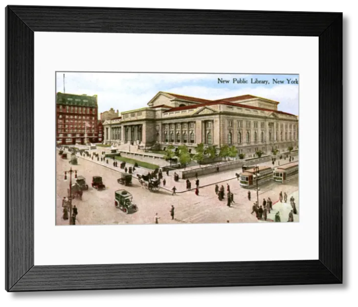 Framed Print : The New Public Library, New York, USA, 1910