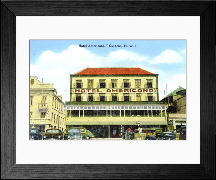 Framed Print : The Hotel Americano, Curacao, Netherlands Antilles, c1900s Framed Print : The Hotel Americano, Curacao, Netherlands Antilles, c1900s