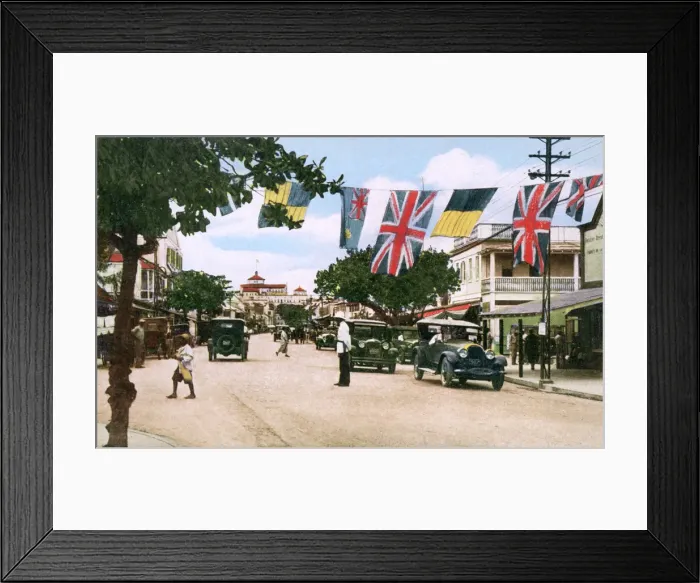 Framed Print : Bay Street, Nassau, Bahamas, 1931 Framed Print : Bay Street, Nassau, Bahamas, 1931