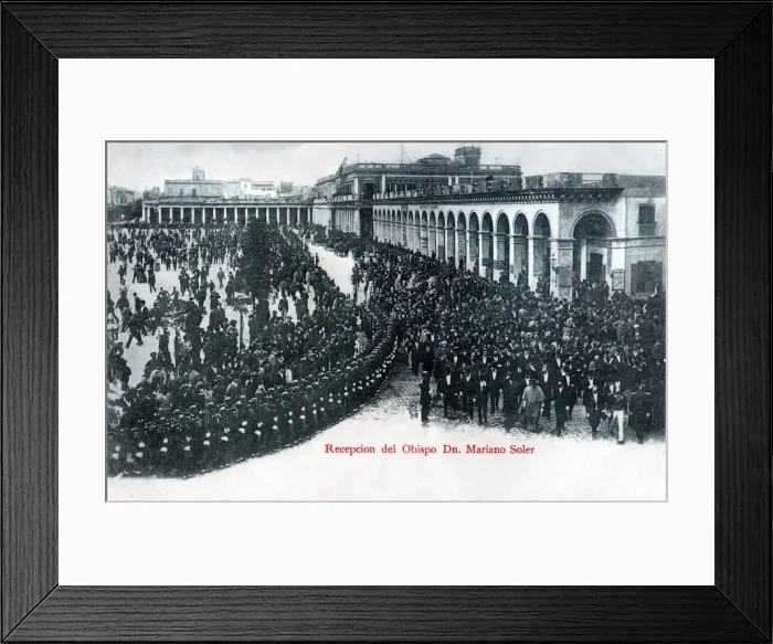 Framed Print : The reception of Bishop Mariano Soler, Montevideo, Uruguay, c1900s Framed Print : The reception of Bishop Mariano Soler, Montevideo, Uruguay, c1900s