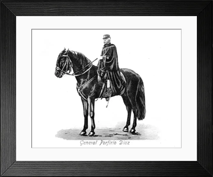 Framed Print : General Porfirio Diaz (1830-1915), President of Mexico, c1900s Framed Print : General Porfirio Diaz (1830-1915), President of Mexico, c1900s