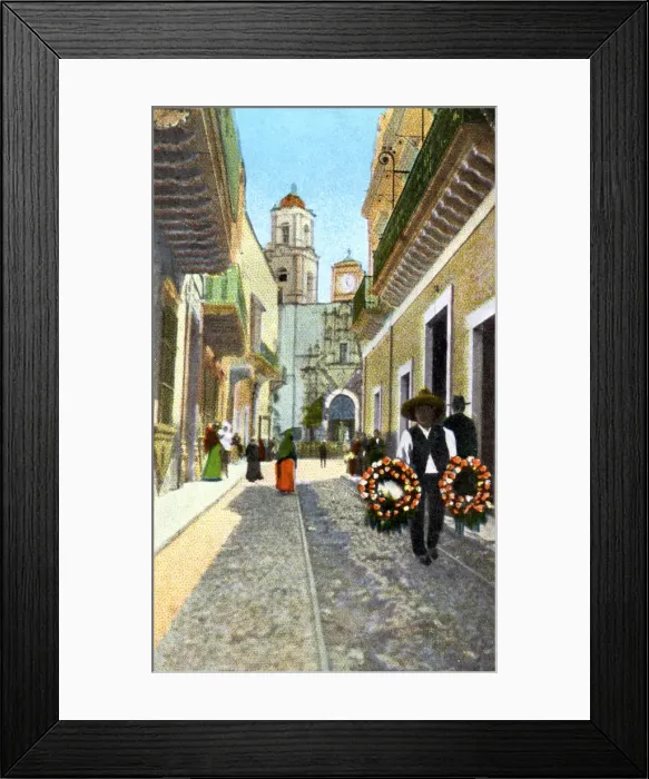 Framed Print : Guanajuata, Mexico, 1910. Artist: Fred Harvey Framed Print : Guanajuata, Mexico, 1910. Artist: Fred Harvey