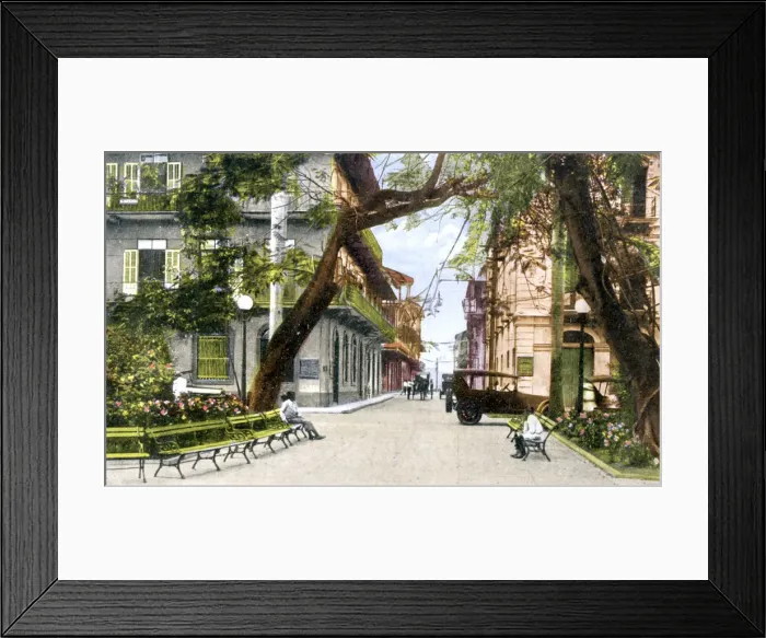Framed Print : Sixth Street, Panama City, c1900s Framed Print : Sixth Street, Panama City, c1900s