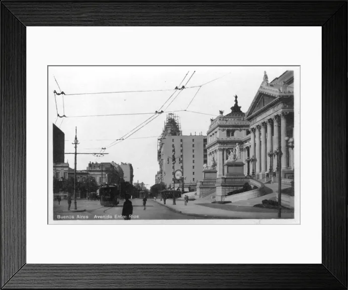 Framed Print : Avenida Entre Rios, Buenos Aires, Argentina, c1900s Framed Print : Avenida Entre Rios, Buenos Aires, Argentina, c1900s