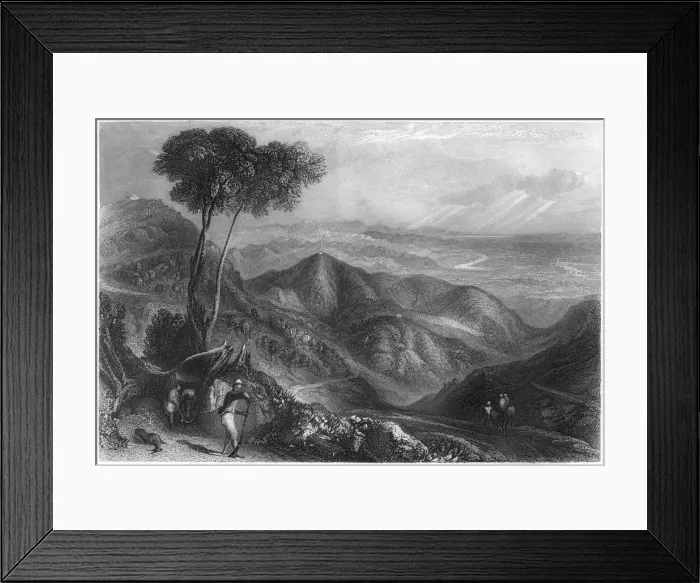 Framed Print : Valley of the Dhoon, Himalaya mountains, c1860 Framed Print : Valley of the Dhoon, Himalaya mountains, c1860