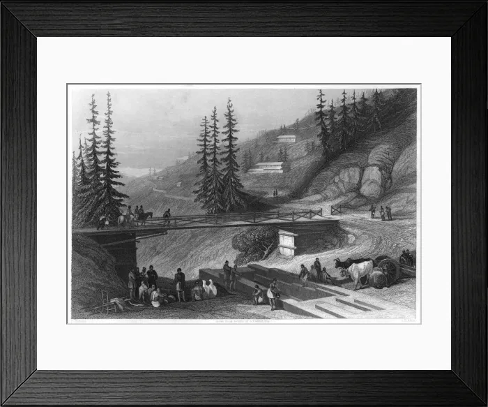 Framed Print : Simla, India, c1860. Artist: James B Allen Framed Print : Simla, India, c1860. Artist: James B Allen