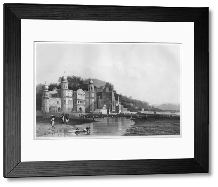Framed Print : Hurdwar, a place of Hindu pilgrimage, India, c1860 Framed Print : Hurdwar, a place of Hindu pilgrimage, India, c1860