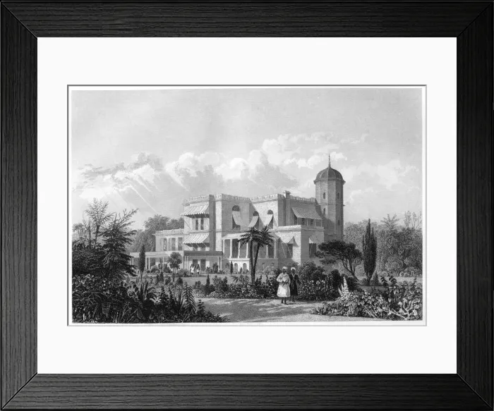 Framed Print : The Residency, Lucknow, India, c1860