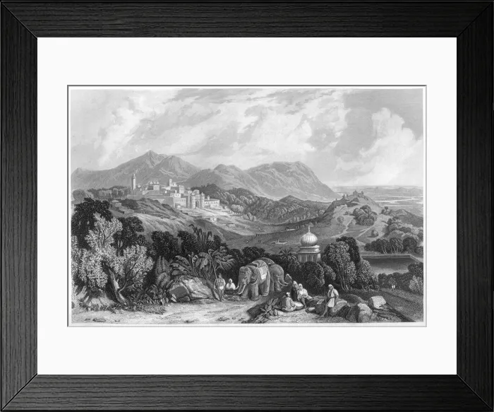 Framed Print : The fortress of Nahan in the dominion of Oude, India, c1860 Framed Print : The fortress of Nahan in the dominion of Oude, India, c1860