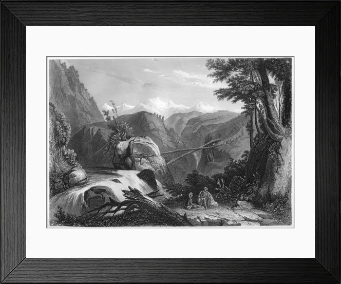 Framed Print : Deobun, near Umballah, India, c1860 Framed Print : Deobun, near Umballah, India, c1860