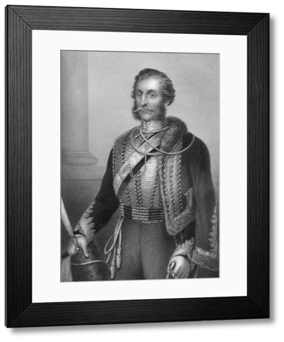 Framed Print : Earl of Cardigan, 1857. Artist: DJ Pound Framed Print : Earl of Cardigan, 1857. Artist: DJ Pound