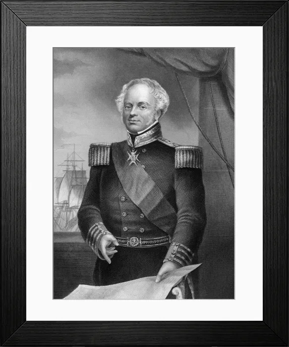 Framed Print : Admiral Thomas Dundas (d1841), British naval officer of the Napoleonic Wars, 1857. Artist: DJ Pound Framed Print : Admiral Thomas Dundas (d1841), British naval officer of the Napoleonic Wars, 1857. Artist: DJ Pound