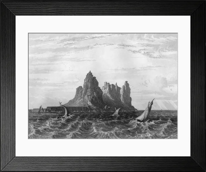 Framed Print : Gibraltar, 1857. Artist: H Winkles Framed Print : Gibraltar, 1857. Artist: H Winkles