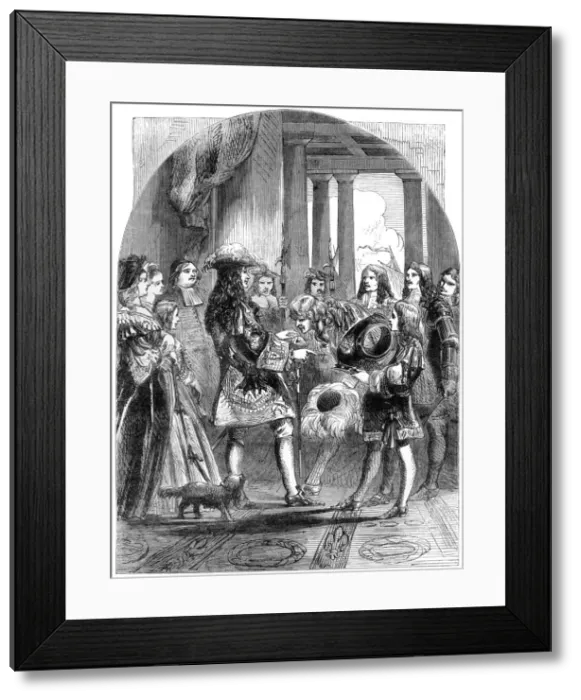 Framed Print : James II taking leave of Louis XIV, 1680s, (19th century) Framed Print : James II taking leave of Louis XIV, 1680s, (19th century)
