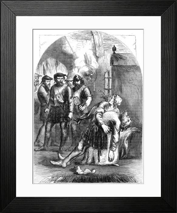 Framed Print : Death of Mac Ian, the massacre of Glencoe, 1692, (19th century) Framed Print : Death of Mac Ian, the massacre of Glencoe, 1692, (19th century)