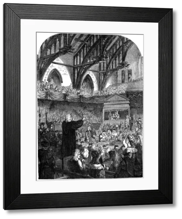 Framed Print : The trial of Dr Sacheverel, 18th century (19th century) Framed Print : The trial of Dr Sacheverel, 18th century (19th century)