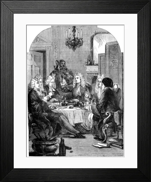 Framed Print : The supper party at St Johns, Windsor, 18th century, (19th century) Framed Print : The supper party at St Johns, Windsor, 18th century, (19th century)