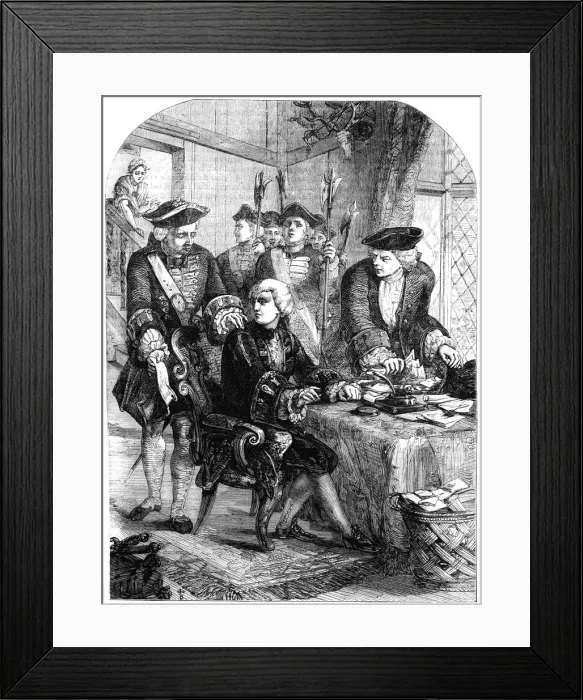 Framed Print : Arrest of Sir William Wyndham, c1715, (19th century) Framed Print : Arrest of Sir William Wyndham, c1715, (19th century)