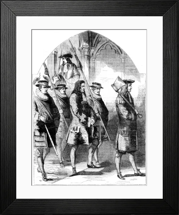 Framed Print : Robert Harley, the Earl of Oxford (1661-1724), going to trial, 18th century (19th century) Framed Print : Robert Harley, the Earl of Oxford (1661-1724), going to trial, 18th century (19th century)