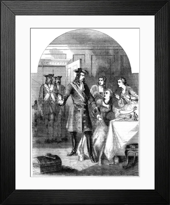 Framed Print : The arrest of Princess Clementina (1702-1735), 18th century (19th century) Framed Print : The arrest of Princess Clementina (1702-1735), 18th century (19th century)