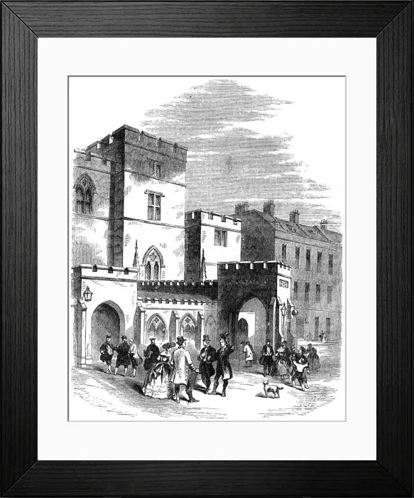 Framed Print : The entrance to the old House of Lords, 18th century (19th century) Framed Print : The entrance to the old House of Lords, 18th century (19th century)