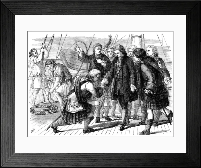 Framed Print : Swearing allegiance to Prince Charles Stuart, 18th century (19th century) Framed Print : Swearing allegiance to Prince Charles Stuart, 18th century (19th century)