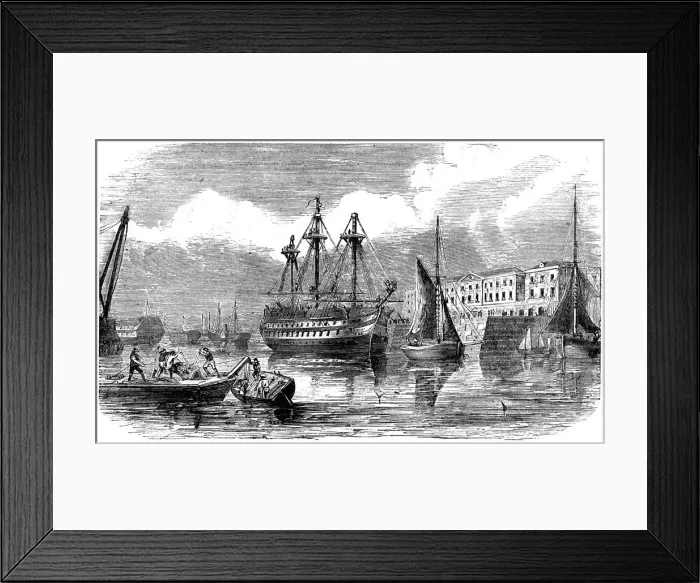 Framed Print : Plymouth, 19th century Framed Print : Plymouth, 19th century