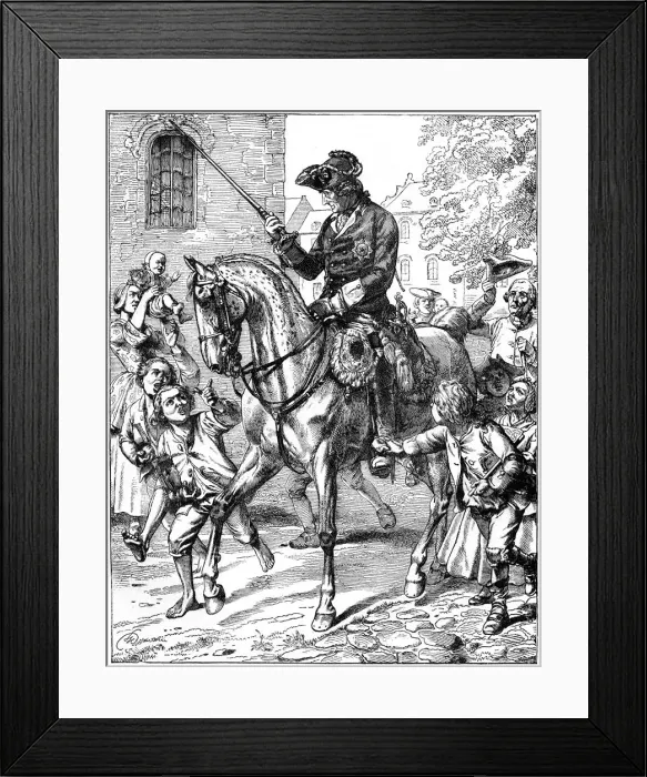 Framed Print : King Frederick II of Prussia (1712-1786), 19th century Framed Print : King Frederick II of Prussia (1712-1786), 19th century