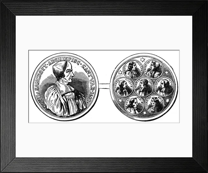 Framed Print : Medal of the Seven Bishops, 18th century (19th century) Framed Print : Medal of the Seven Bishops, 18th century (19th century)