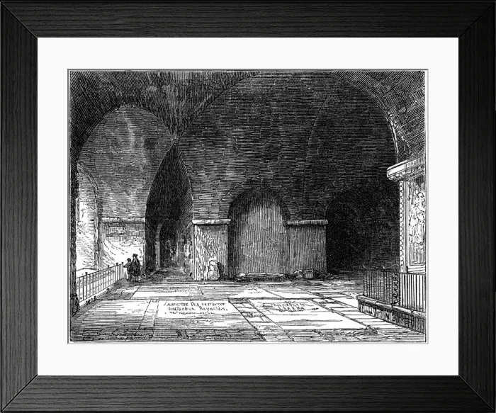 Framed Print : The tomb of Sir Christopher Wren (1632-1723), St Pauls Cathedral, London, 19th century Framed Print : The tomb of Sir Christopher Wren (1632-1723), St Pauls Cathedral, London, 19th century