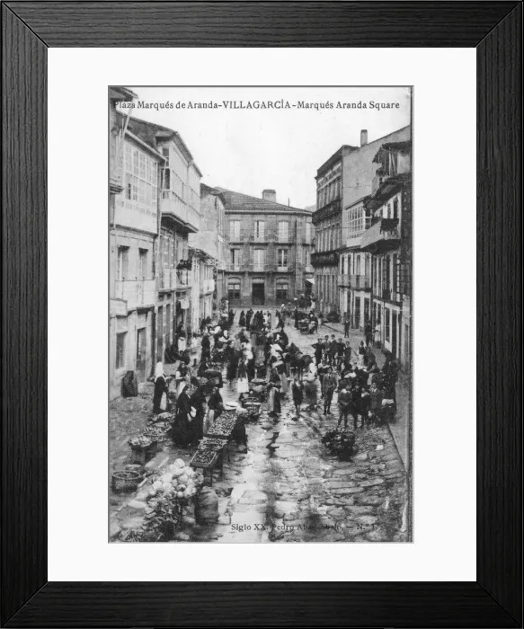 Framed Print : The Plaza Marques de Aranda, Villagarcia, Spain, early 20th century. Artist: Pedro Abad Abalo Framed Print : The Plaza Marques de Aranda, Villagarcia, Spain, early 20th century. Artist: Pedro Abad Abalo