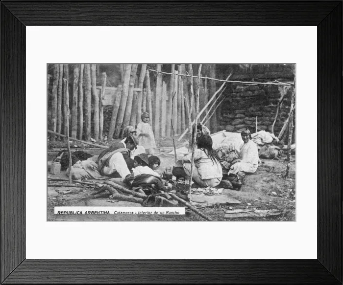Framed Print : A family at work, Catamarca, Argentina, early 20th century Framed Print : A family at work, Catamarca, Argentina, early 20th century