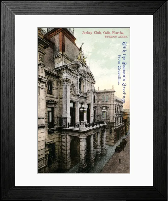 Framed Print : Headquarters of the Jockey Club, Calle Florida, Buenos Aires, Argentina, early 20th century Framed Print : Headquarters of the Jockey Club, Calle Florida, Buenos Aires, Argentina, early 20th century