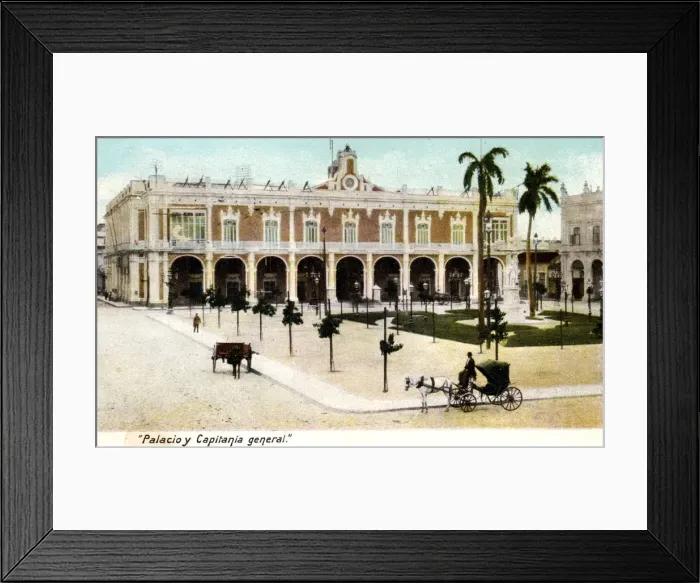 Framed Print : Palacio y Capitania general, Cuba, 1907 Framed Print : Palacio y Capitania general, Cuba, 1907