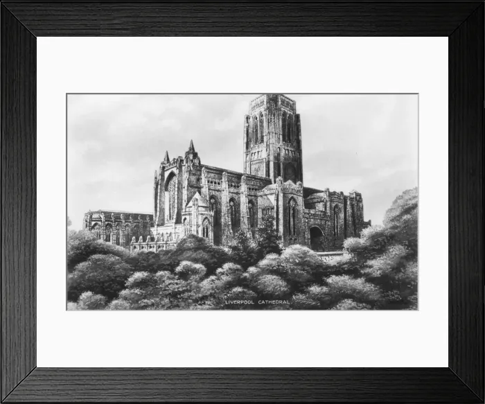 Framed Print : Liverpool Cathedral, Liverpool, Merseyside, early 20th century Framed Print : Liverpool Cathedral, Liverpool, Merseyside, early 20th century