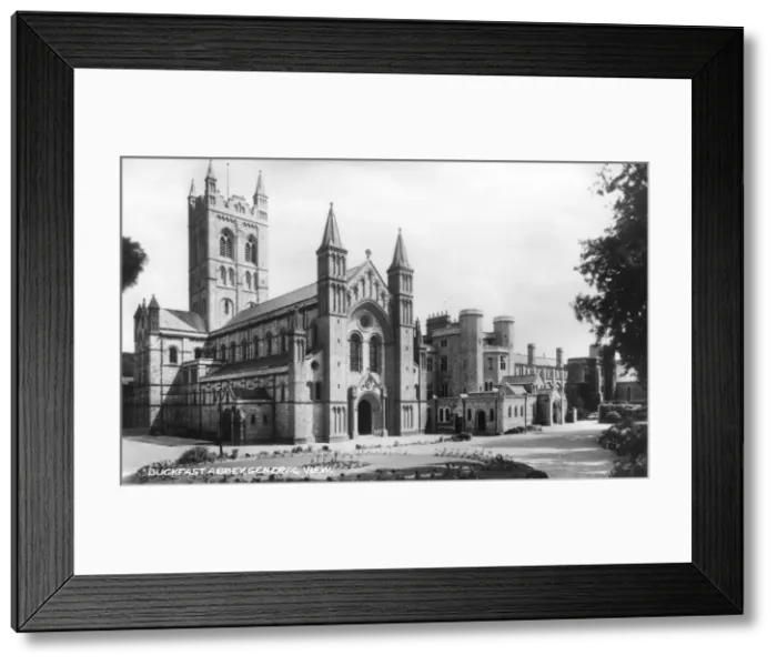 Framed Print : Buckfast Abbey, Buckfastleigh, Devon, early 20th century Framed Print : Buckfast Abbey, Buckfastleigh, Devon, early 20th century