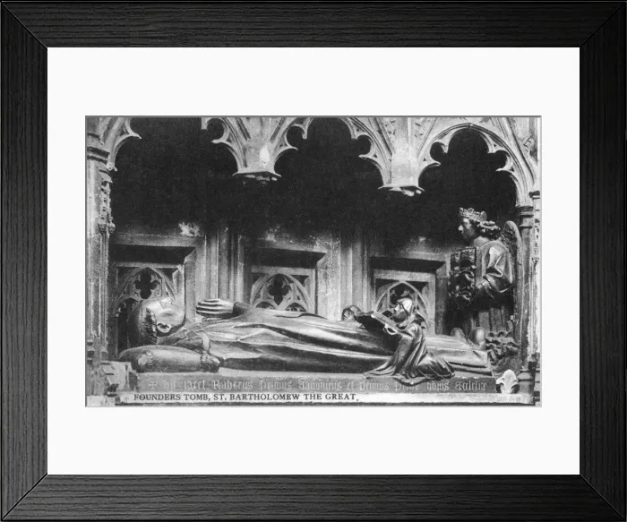 Framed Print : Founders Tomb, St Bartholomew the Great, early 20th century Framed Print : Founders Tomb, St Bartholomew the Great, early 20th century