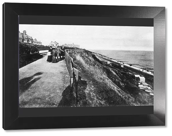 West Cliff and gardens, Felixstowe, Suffolk, early 20th century