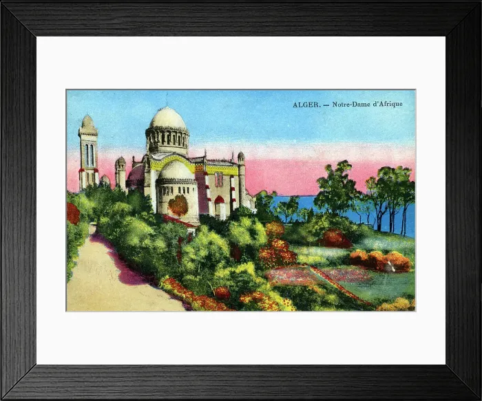 Framed Print : Notre Dame d Afrique, Algiers, Algeria, early 20th century Framed Print : Notre Dame d Afrique, Algiers, Algeria, early 20th century