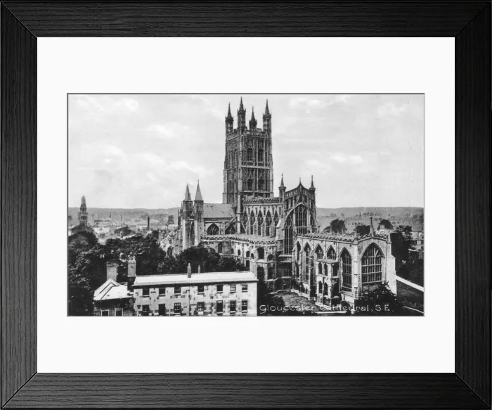 Framed Print : Gloucester Cathedral, Gloucester, Gloucestershire, early 20th century Framed Print : Gloucester Cathedral, Gloucester, Gloucestershire, early 20th century