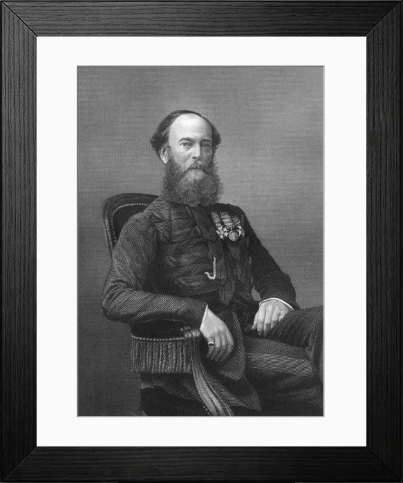 Framed Print : Colonel Brownrigg, British soldier, 1857. Artist: DJ Pound Framed Print : Colonel Brownrigg, British soldier, 1857. Artist: DJ Pound